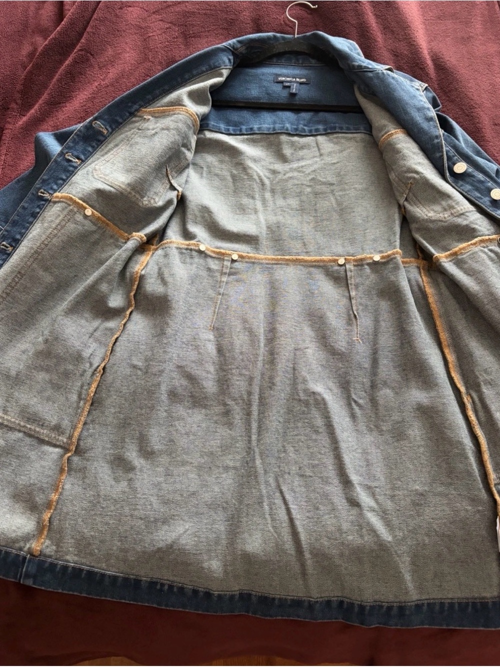 Veronica Beard Mckinley Denim Button-Front Dress - Picture 8 of 11